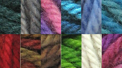 Spot dyed yarns add interest to rugs and are a joy to punch. These yarns are also dry suitable for whipping the edges of hooked rugs.