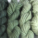 Bulky - Spruce. Hand dyed, bulky rug weight, 100% wool yarn in a pack of 6 blue green gradated color values.