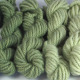 Bulky - Lichen. Hand dyed, bulky rug weight, 100% wool yarn in a pack of 6 green gradated color values.