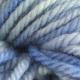 Summer Sky: hand dyed, bulky rug weight, 100% wool spot dyed yarn in several summery blues with light highlights - perfect for skies - for rug hooking and punching.