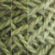 Moss: yellow green, hand dyed, worsted weight, 100% wool yarn in 8 color values for fine shading for rug hooking and punching.